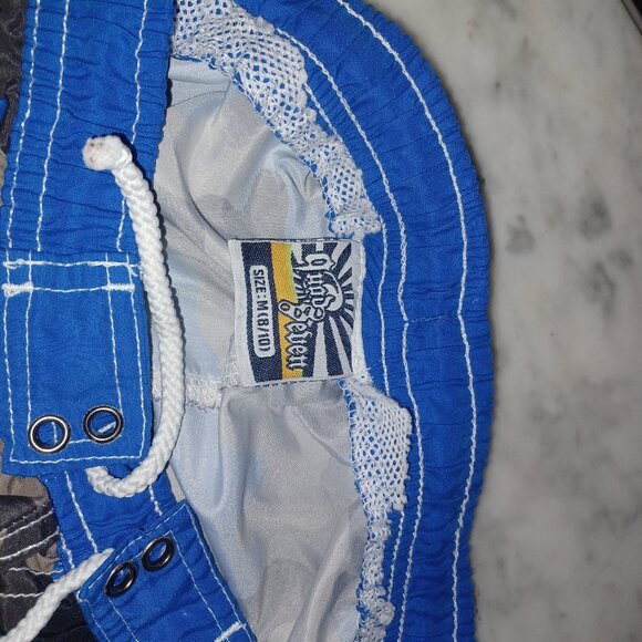 Quad Seven Boys Swim Trunks M(8/10) Camo Blue - Picture 5 of 5